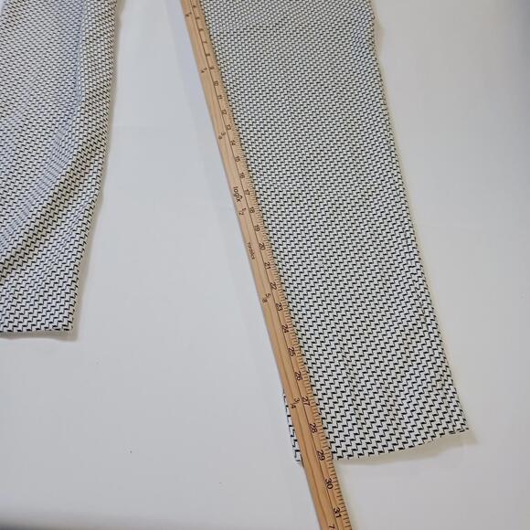 Zac & Rachel Women’s 12 White & Black Closed Pockets Pull-On Stretch Pants 34×29 - Picture 8 of 16